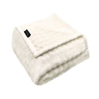 Nicole Miller Bubble Textured Plush Throw Blanket