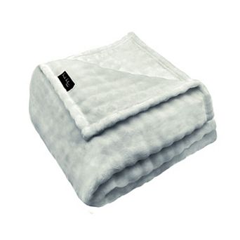 Nicole Miller Bubble Textured Plush Throw Blanket