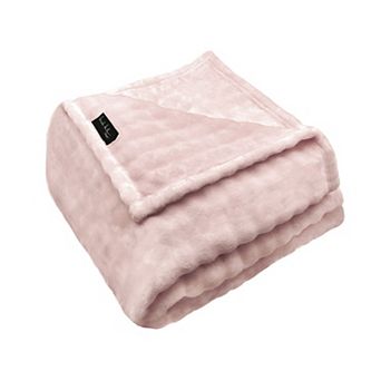 Nicole Miller Bubble Textured Plush Throw Blanket