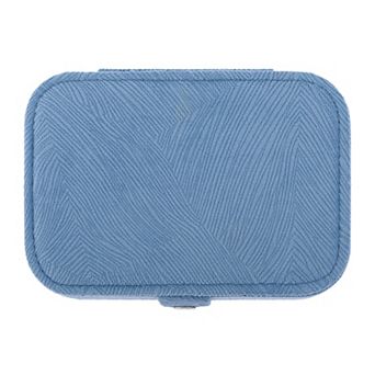 Jewelry Box for Women Girls Birthday Gifts, Small Portable Velvet Jewelry Organizer Case 6*4*2in