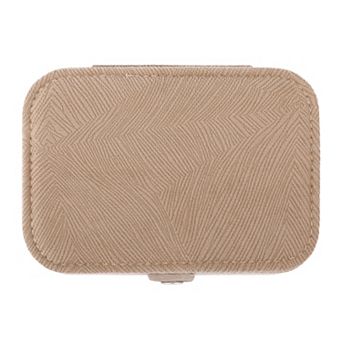 Jewelry Box for Women Girls Birthday Gifts, Small Portable Velvet Jewelry Organizer Case 6*4*2in