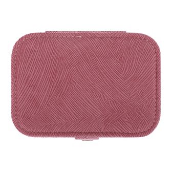 Jewelry Box for Women Girls Birthday Gifts, Small Portable Velvet Jewelry Organizer Case 6*4*2in