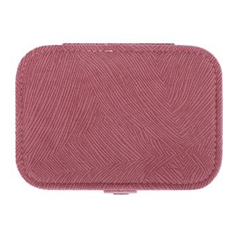 Jewelry Box for Women Girls Birthday Gifts, Small Portable Velvet Jewelry Organizer Case 6*4*2in