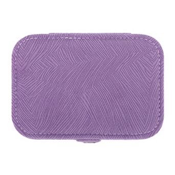 Jewelry Box for Women Girls Birthday Gifts, Small Portable Velvet Jewelry Organizer Case 6*4*2in