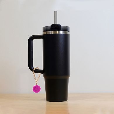 Furry Ball Cup Chain Water Cup Pendant 1 Pc