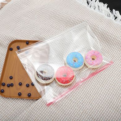 Durable with Hole Clear Self Sealing Bags for Treats 50 Pcs