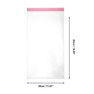 Durable with Hole Clear Self Sealing Bags for Treats 50 Pcs