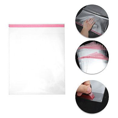 Dust Prevention with Hole Clear Self Sealing Bags for Treats 25 Pcs