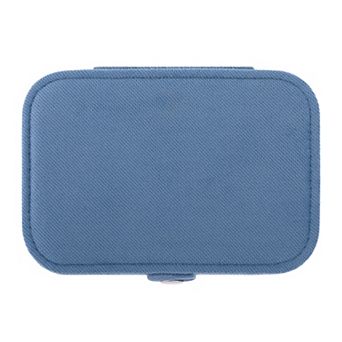 Travel Jewelry Box for Women Girls Birthday Gifts, Portable Velvet Jewelry Case 6*4*2in