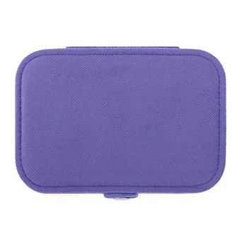 Travel Jewelry Box for Women Girls Birthday Gifts, Portable Velvet Jewelry Case 6*4*2in