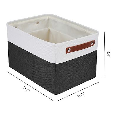 Storage Cube for Shelves Closet, 3 Pcs Fabric Storage Bin with Handles, Storage Basket 15x11x9.4in