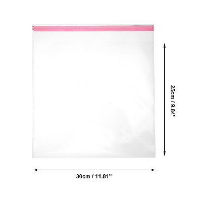 Durable with Hole Clear Self Sealing Bags for Treats 100 Pcs