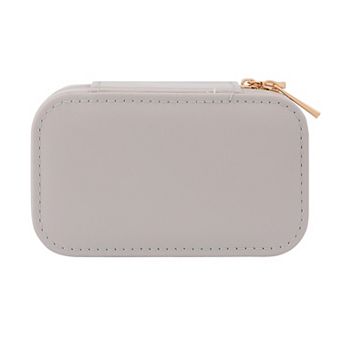 Portable PU Leather Jewelry Box for Women, Mini Jewelry Organizer Case 5*3*2.4in