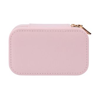 Portable PU Leather Jewelry Box for Women, Mini Jewelry Organizer Case 5*3*2.4in