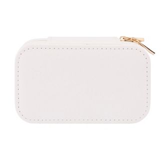 Portable PU Leather Jewelry Box for Women, Mini Jewelry Organizer Case 5*3*2.4in