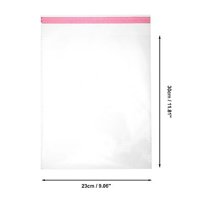 Convenient with Hole Clear Self Sealing Bags for Treats 50 Pcs