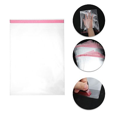 Convenient with Hole Clear Self Sealing Bags for Treats 50 Pcs