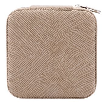 Travel Jewelry Box for Birthday Gifts, Small Portable Velvet Jewelry Storage Display Holder 4*4*2in