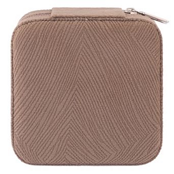 Travel Jewelry Box for Birthday Gifts, Small Portable Velvet Jewelry Storage Display Holder 4*4*2in