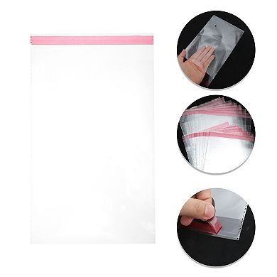 Waterproof with Hole Clear Self Sealing Bags for Treats 100 Pcs