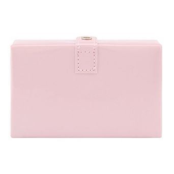 Travel Jewelry Box for Women, Portable Jewelry Organizer Case with Mirror 5.5*3.5*1.6in