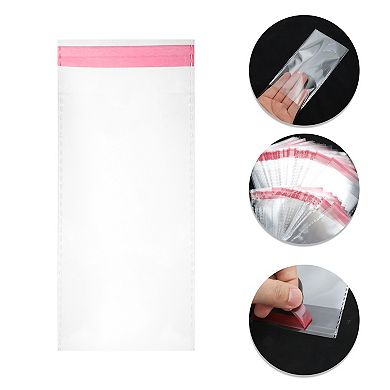 Waterproof without Hole Clear Self Sealing Bags for Treats 100 Pcs