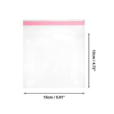 Dustproof with Hole Clear Self Sealing Bags for Treats 300 Pcs
