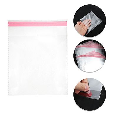 Dustproof with Hole Clear Self Sealing Bags for Treats 300 Pcs