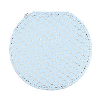 Mini PU Leather Jewelry Box for Women, Portable Jewelry Organizer Case Display Holder 4*4*2in