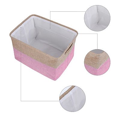 Storage Cube, Fabric Storage Bin with Handles, 3 Packs Collapsible Storage Basket 15*11*9.4in