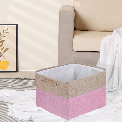 Storage Cube, Fabric Storage Bin with Handles, 3 Packs Collapsible Storage Basket 15*11*9.4in