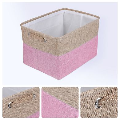 Storage Cube, Fabric Storage Bin with Handles, 3 Packs Collapsible Storage Basket 15*11*9.4in