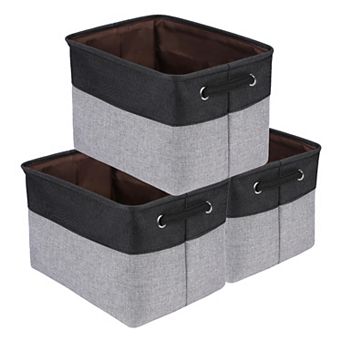 Storage Cube, Fabric Storage Bin with Handles, 3 Packs Collapsible Storage Basket 15*11*9.4in