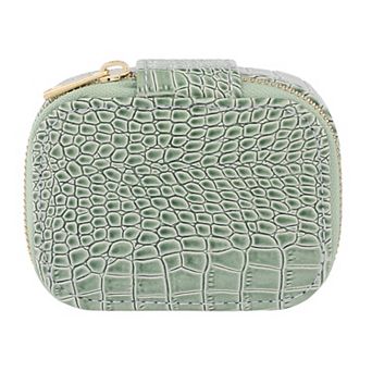 Travel Jewelry Box for Women's Birthday Gift, Mini Portable PU Leather Jewelry Organizer 3.7*2.8*2in