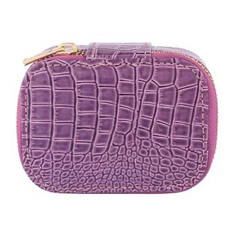 Travel Jewelry Box for Women's Birthday Gift, Mini Portable PU Leather Jewelry Organizer 3.7*2.8*2in