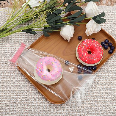 Waterproof without Hole Clear Self Sealing Bags for Treats 200 Pcs