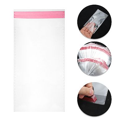 Waterproof without Hole Clear Self Sealing Bags for Treats 200 Pcs
