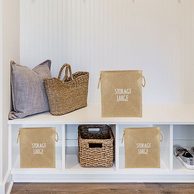 Storage Box, Laundry Basket, Foldable Laundry Hamper with Handles, Storage Baskets, 35x26x40cm