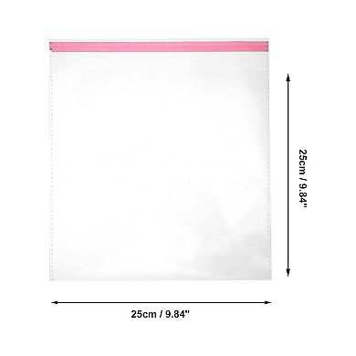 Portable with Hole Clear Self Sealing Bags for Treats 50 Pcs