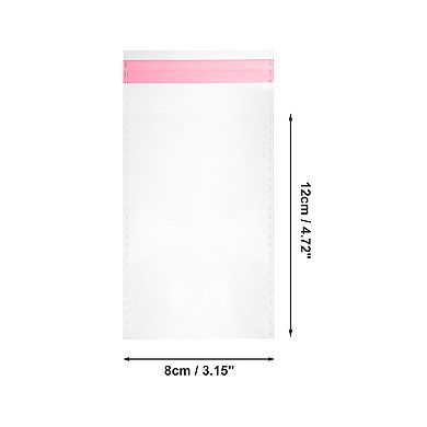 Dustproof without Hole Clear Self Sealing Bags for Treats 300 Pcs