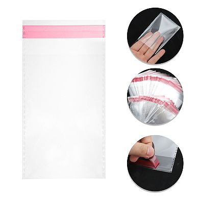 Dustproof without Hole Clear Self Sealing Bags for Treats 300 Pcs