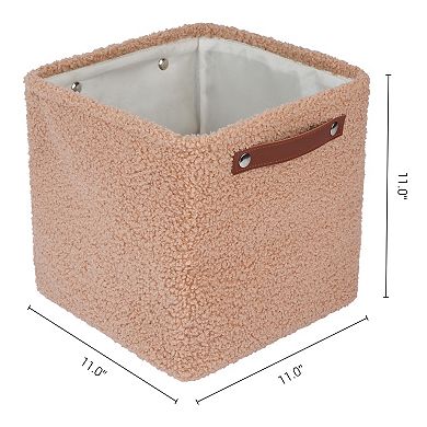 Storage Cube for Shelves Closet, Fabric Storage Bin with Handles, 3 Pack Storage Basket 11*11*11in