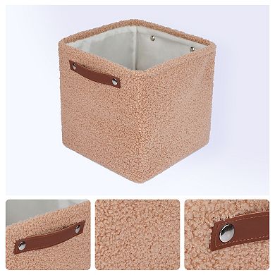 Storage Cube for Shelves Closet, Fabric Storage Bin with Handles, 3 Pack Storage Basket 11*11*11in