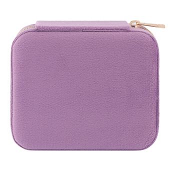 Travel Jewelry Box with Mirror for Birthday Gifts, Portable Jewelry Organizer Case 4*3.5*2in