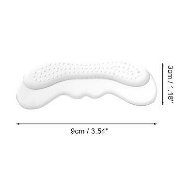 Concealed Shoes Heel Pads One Size Transparent 2 Pair