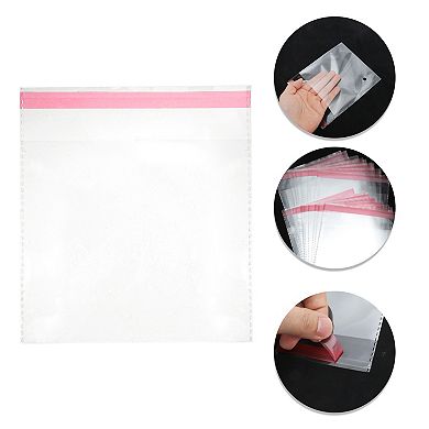 Dustproof with Hole Clear Self Sealing Bags for Treats 200 Pcs
