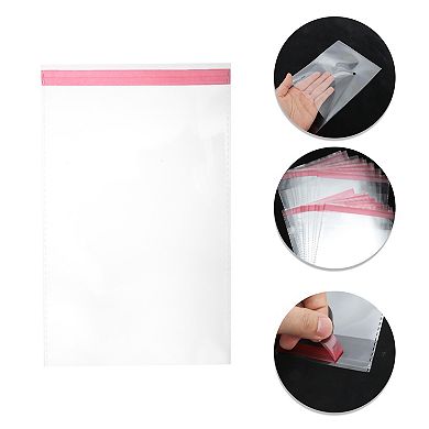 Dustproof with Hole Clear Self Sealing Bags for Treats 100 Pcs