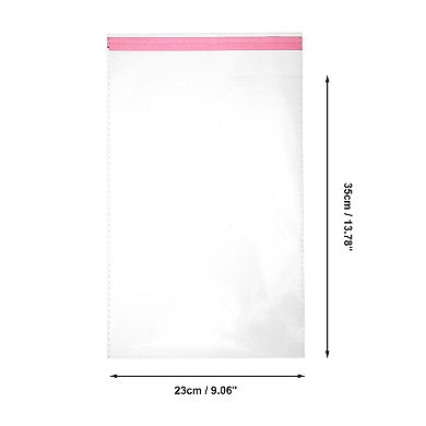 Convenient with Hole Clear Self Sealing Bags for Treats 100 Pcs