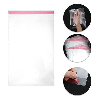 Convenient with Hole Clear Self Sealing Bags for Treats 100 Pcs