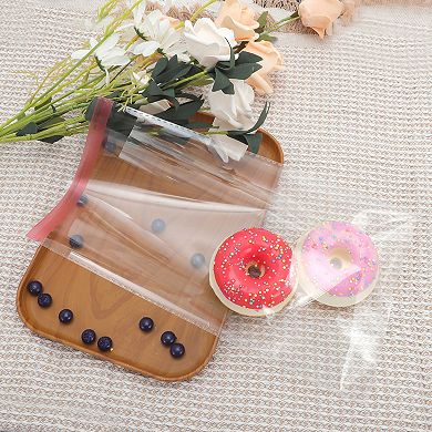 Waterproof with Hole Clear Self Sealing Bags for Treats 200 Pcs